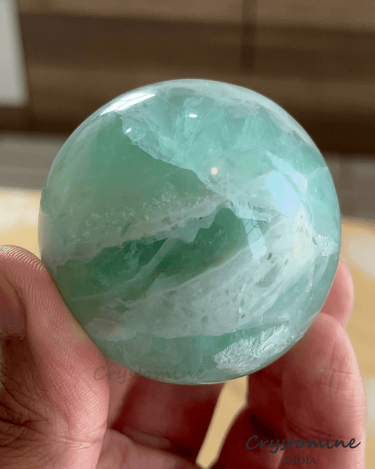 Green Fluorite \ Sphere \ 2 inch \ 297 gm \ GFS2