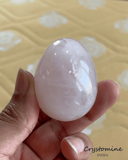 Rose Quartz \ Egg \ 2 inch \ 108 gm \ RQE2