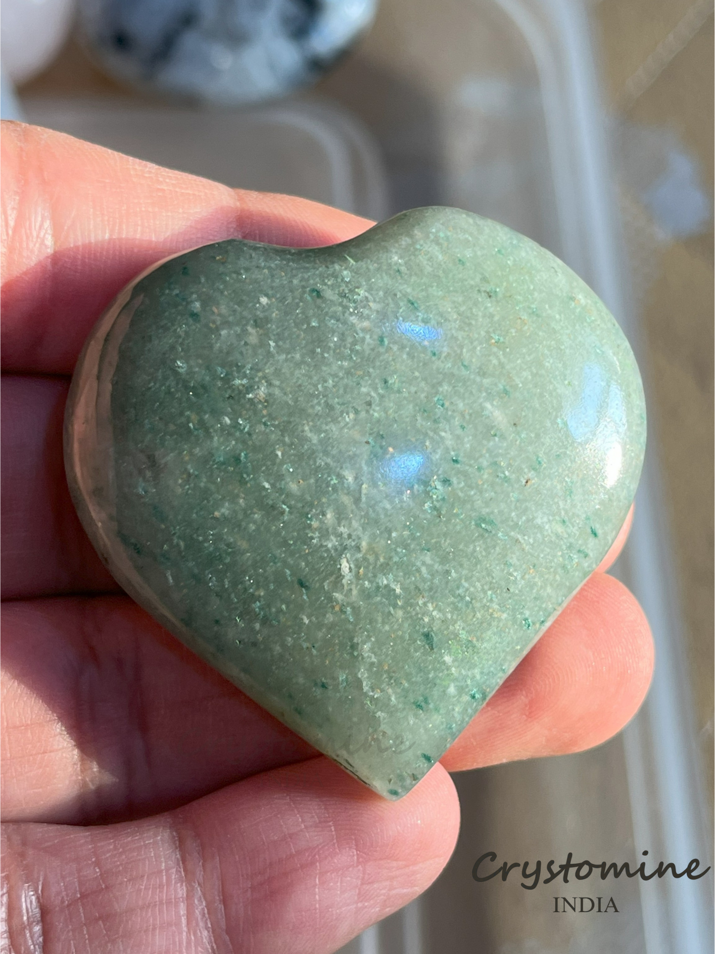 Green Aventurine \ Heart \ 2 inch \ 54 gm \ GAH1
