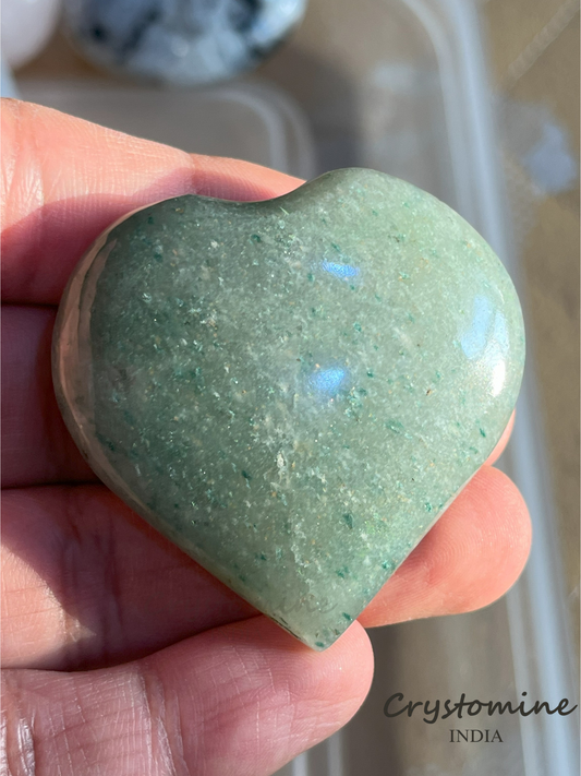 Green Aventurine \ Heart \ 2 inch \ 54 gm \ GAH1