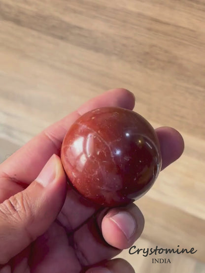 Red Jasper \ Sphere \ 1.5 - 2 inch \ 124 gm \ RJS1