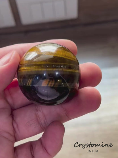 Tiger Eye \ Sphere \ 1.5 inch \ 100 gm \ TES1