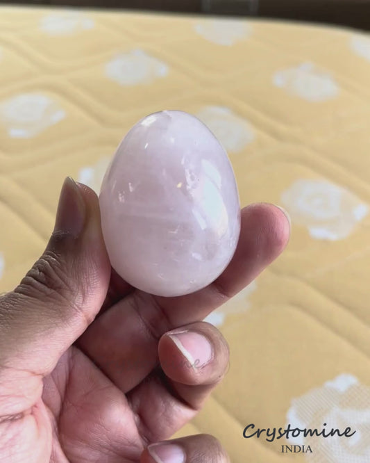 Rose Quartz \ Egg \ 2 inch \ 108 gm \ RQE2